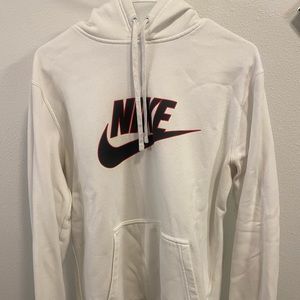 White Nike Hooded Sweatshirt